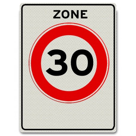Verkeersbord A01-30-ZB Zone met max. snelheid 30 km/u
