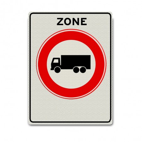 Verkeersbord C07zb – Zone Gesloten voor Vrachtauto’s