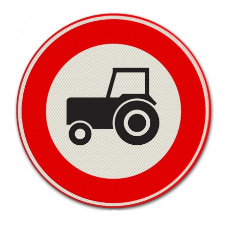 Verkeersbord C08 – Gesloten voor tractoren