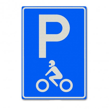 Verkeersbord E08m Parkeergelegenheid voor motorfietsen