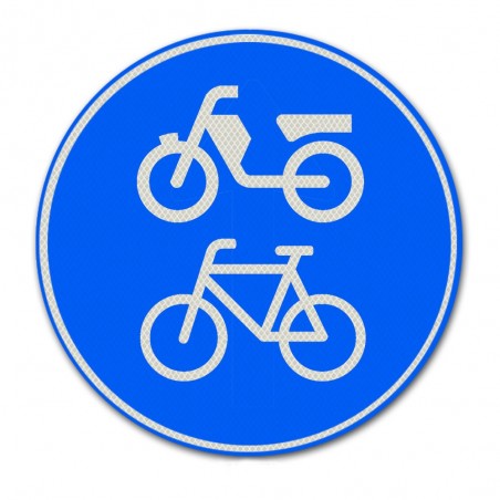 Verkeersbord G12A – Verplicht fiets / bromfietspad